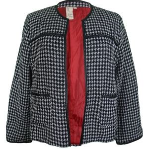 Lavender & Honey Blazer Black/White Size XL